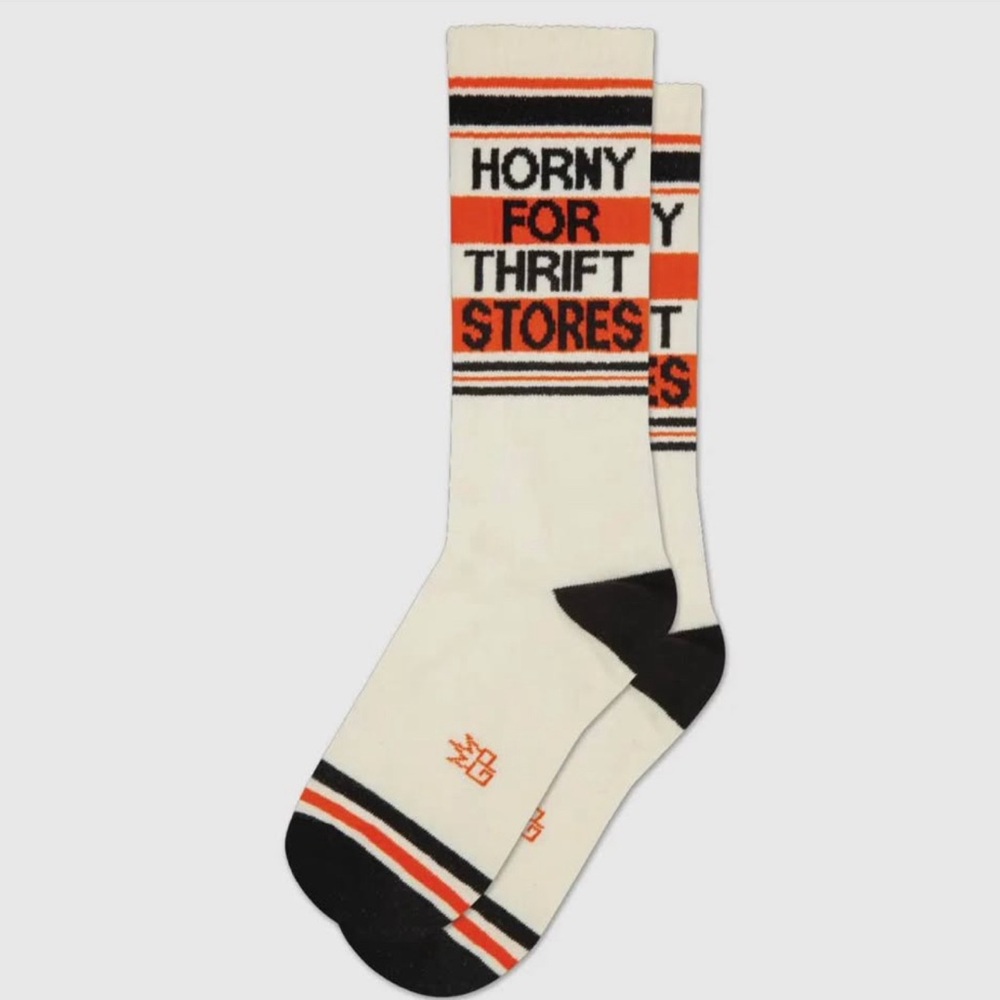 Cream and Black Socks